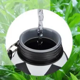 Bidon apa, EHARN Die Welt im Warenkorb, Pliabil, 200 ml - 550 ml, alb/negru