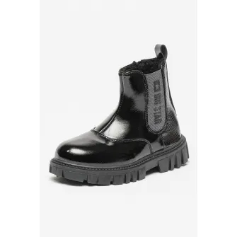 Big Star, Ghete chelsea din piele ecologica, Negru, 32 EU