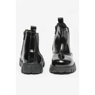 Big Star, Ghete chelsea din piele ecologica, Negru, 32 EU