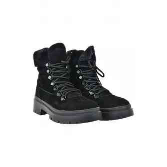 Big Star, Ghete din piele intoarsa cu blana sintetica, Negru, 36