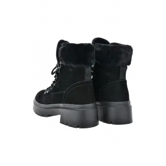 Big Star, Ghete din piele intoarsa cu blana sintetica, Negru, 36