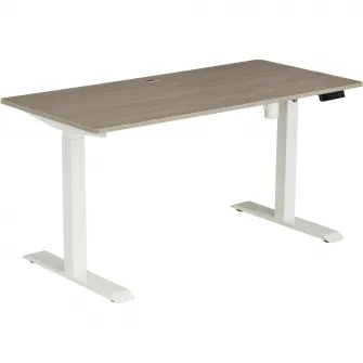 Birou cu inaltime reglabila Kring Dynamic, cu reglare electrica, 150x70x74-122 cm, culoare sonoma,blat mdf