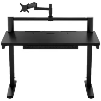 Birou gaming Corsair Platform:4, brat pentru monitor inclus, In-Desk USB Power, Negru