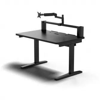Birou gaming Corsair Platform:4, brat pentru monitor inclus, In-Desk USB Power, Negru