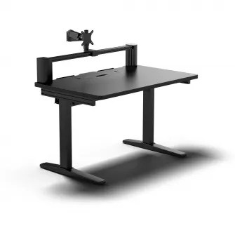 Birou gaming Corsair Platform:4, brat pentru monitor inclus, In-Desk USB Power, Negru