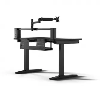 Birou gaming Corsair Platform:4, brat pentru monitor inclus, In-Desk USB Power, Negru
