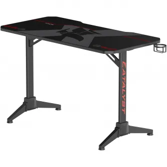 Birou Gaming Serioux Catalyst, 120x60x75 cm, Negru