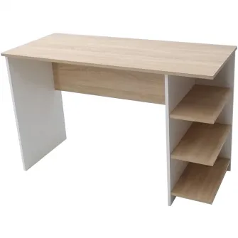 Birou Kring Nisa, 120x50x75 cm, culoare sonoma - alb