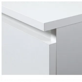 Birou Kring Origo,96x50x75 cm, include 3 sertare culoare alb