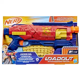 Blaster Nerf Loadout - Shadowspeed Recon, 14 proiectile