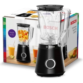 Blender Bosch Vita Power Serie 4 MMB6141B, 1200 W, 1.5 l, 3 programe automate, cana Tritan, Negru