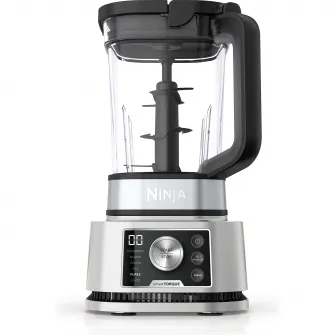 Блендер Ninja Foodi Power Nutri 3-в-1 с интеллектуальным моментным двигателем и 6 программами Auto-IQ, CB350EU 1200 Вт, чаша 2,1 л, чаша 700 мл и чаша 400 мл, черный/серебристый