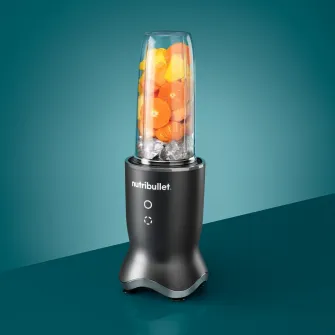Blender Nutribullet Ultra NB1206DGCC, 0C22300099, 1200 W, 1 viteza si functie Pulse, cupa 0.7l, cupa 0.9l, 4 accesorii, gri inchis/ argintiu