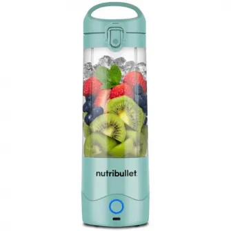 Blender portabil nutribulletВ® NBP003LBL, cupa 475 ml, USB-C, albastru deschis
