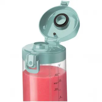 Blender portabil nutribulletВ® NBP003LBL, cupa 475 ml, USB-C, albastru deschis