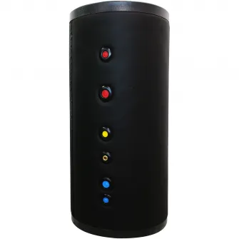 Boiler cu o serpentina Fornello SOL 300 LT 1S, 300 litri, pentru centrala termica si solar, montaj pe sol, izolatie termica, manta de protectie, flansa de vizitare