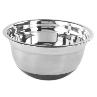 Bol inox satinat Vanora Home cu baza antiaderenta din silicon, 26 cm