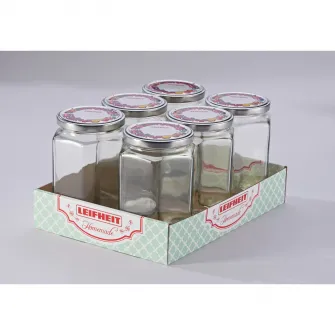 Borcan Hexagonal Leifheit, 770 ml