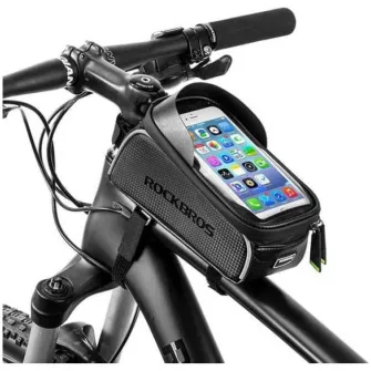 Borseta cadru bicicleta Rockbros 017-3BK cu suport telefon