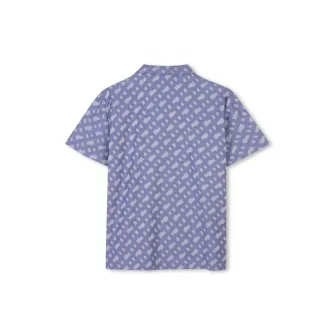 BOSS Kidswear, Camasa regular fit din bumbac, Albastru prafuit, 174 CM