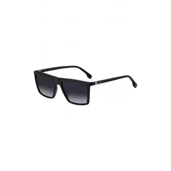 BOSS, Ochelari de soare cu lentile in degrade, Negru, 56-17-145