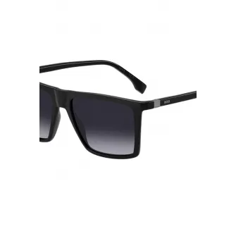 BOSS, Ochelari de soare cu lentile in degrade, Negru, 56-17-145