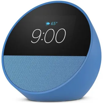Boxa inteligenta Amazon Echo Spot 2024, Display 2.83'', Wi-Fi, Bluetooth, Albastru