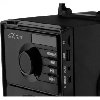 Boxa portabila 2.1 Media-Tech BOOMBOX BT, Bluetooth, Radio FM, MP3, USB, MicroSD, RMS 15W, Negru