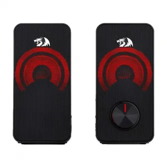 Boxe Redragon Stentor 2.0, Iluminare rosie, Negru