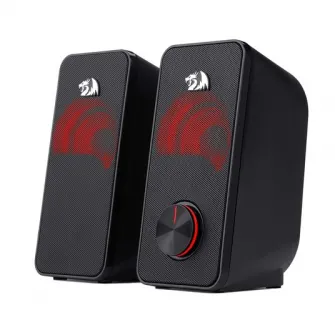Boxe Redragon Stentor 2.0, Iluminare rosie, Negru