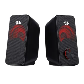 Boxe Redragon Stentor 2.0, Iluminare rosie, Negru