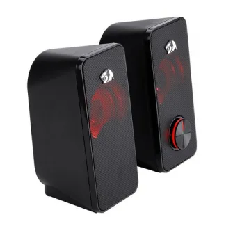 Boxe Redragon Stentor 2.0, Iluminare rosie, Negru