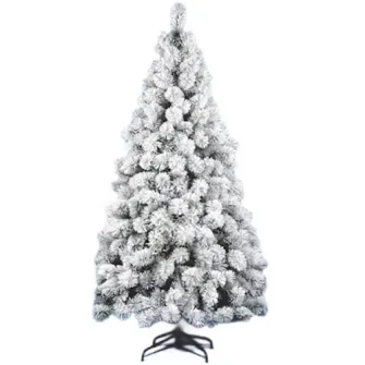 Brad artificial Kring Chicago, aspect nins, 180 cm, PP/PVC, ace 3D, Alb