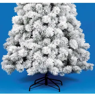 Brad artificial Kring Chicago, aspect nins, 180 cm, PP/PVC, ace 3D, Alb