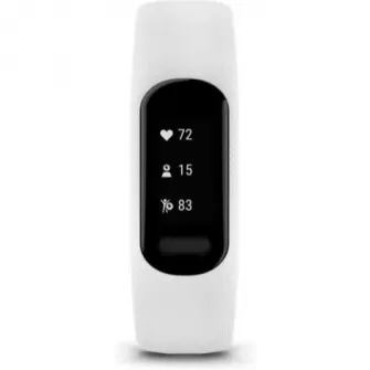 Bratara fitness Garmin vivosmart 5, curea alba din silicon, small/medium