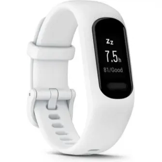 Bratara fitness Garmin vivosmart 5, curea alba din silicon, small/medium