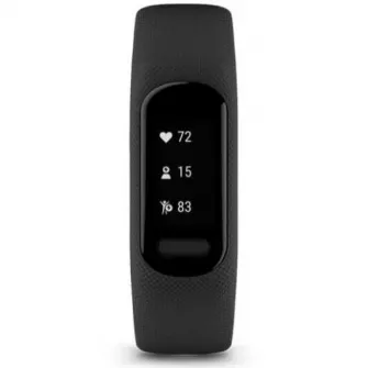 Bratara fitness Garmin vivosmart 5, curea neagra din silicon, large