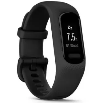 Bratara fitness Garmin vivosmart 5, curea neagra din silicon, large