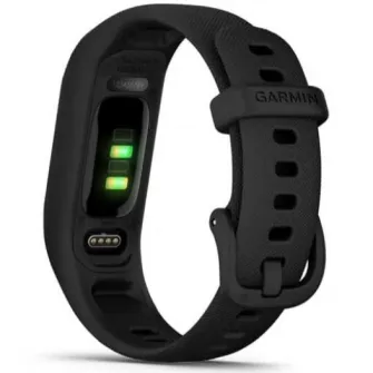 Bratara fitness Garmin vivosmart 5, curea neagra din silicon, large