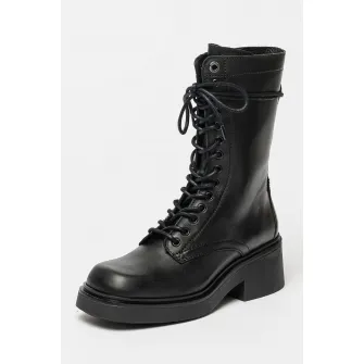 Bronx, Cizme mid-calf de piele Daff-ey, Negru, 36