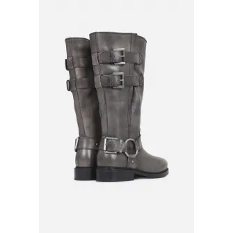 Bronx, Cizme mid de piele, Maro taupe, 37