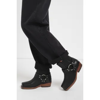 Bronx, Ghete cowboy de piele, Negru, 38