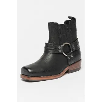 Bronx, Ghete cowboy de piele, Negru, 38