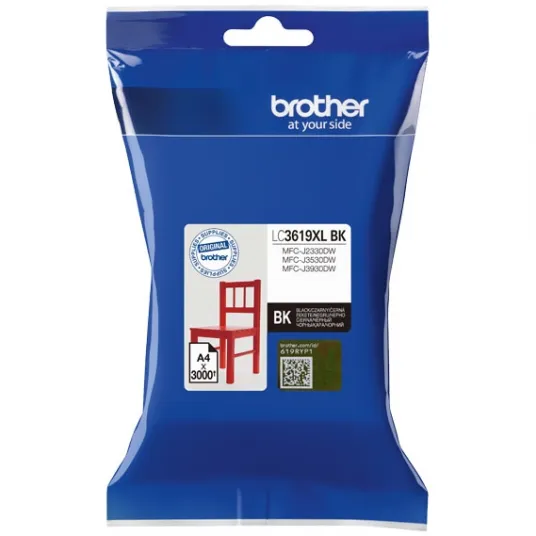 Brother LC3619BK ink, big capacity, black, 3000 pagini