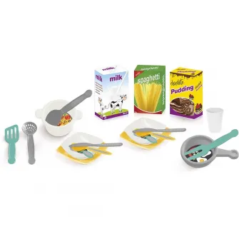 Bucatarie copii Dolu - Pastel, cu accesorii