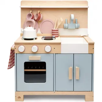Bucatarie din lemn Tender Leaf Toys - Home Kitchen, 16 piese