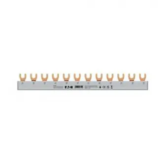 Busbar tip furca EATON 501069, EVGK-3PHAS/12MODUL, pentru intrerupator automat 3P, 3faze, 10mm2, 12module, gri, 63A