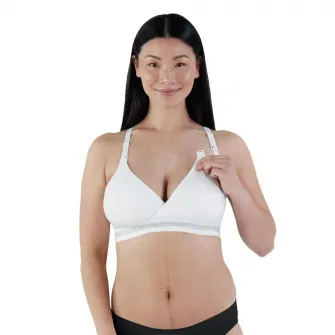 Bustiera pentru alaptat Bravado Designs Original, White, L