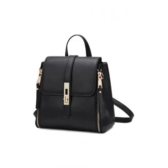 C'iel, Rucsac convertibil de piele Gabby, Negru