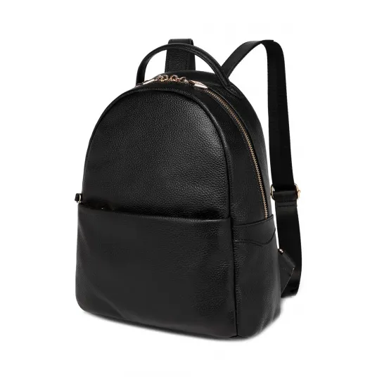 C'iel, Rucsac de piele cu buzunar frontal Avalon, Negru